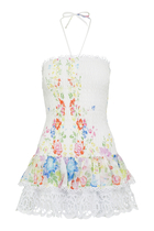 Cusia Shirred Mini Dress